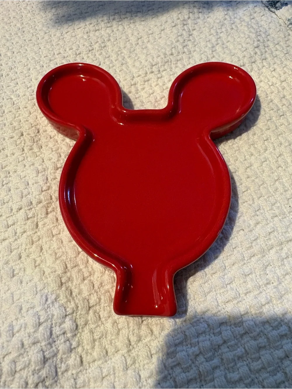 Disney Red Mickey Mouse Shaped Serving Tray